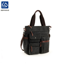 Portable canvas men's bag vertical section shoulder Messenger bag men's briefcase